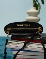 leather zip crossbody bag in black