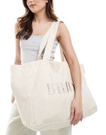 Bride tote bag in cream