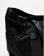 nylon tote bag in black
